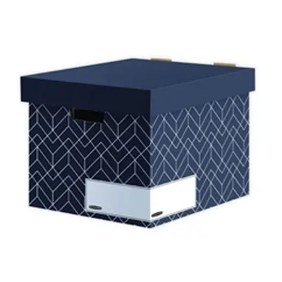 Bankers Box Decor Storage Box Urban Midnight Blue (Pack of 5) 4482801