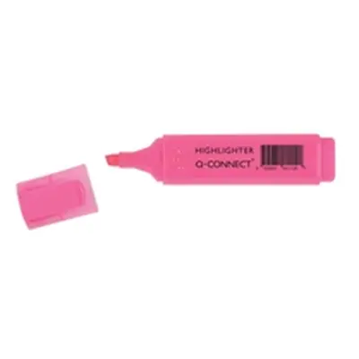 Q-Connect Pink Highlighter Pen (10 Pack) KF01112