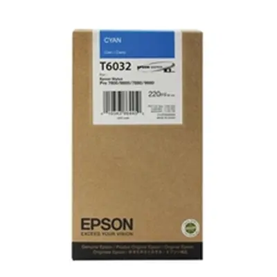 Epson T6032 Cyan (220ml) Ink Cartridge for Stylus Pro - C13T603200