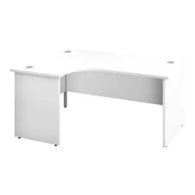 1600X1200 Panel Left Hand Radial Desk White-White