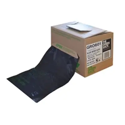 The Green Sack Heavy Duty Refuse Bag in Dispenser Black (75 Pack)