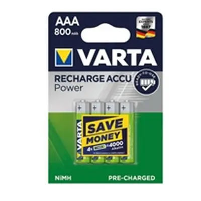 Varta AAA Rechargeable Accu Battery NiMH 800 mAh (4 Pack) 56703101404