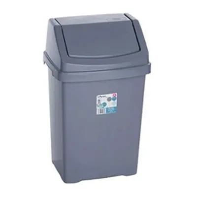 Wham Casa Silver Swing Bin 25 Litre