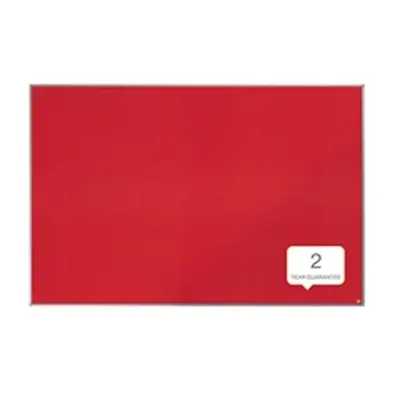 Quartet Felt Notice Board Aluminium Trim 1800x1200mm Red - 1904068