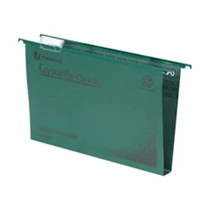 Rexel Crystalfile Classic Suspension File 50mm Foolscap Green - 71750