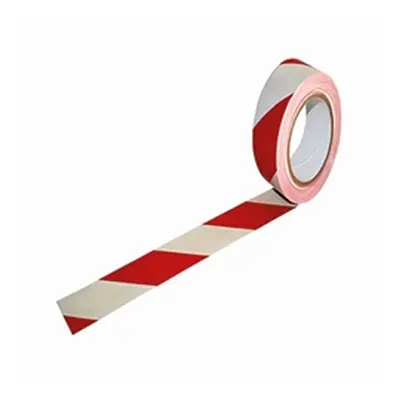 Vinyl Hazard Tape White/Red 50mmx33m (Pack of 24) 623366