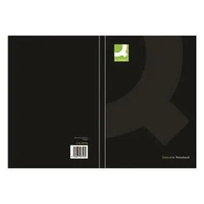 Q-Connect Hardback Casebound Notebook A5 Black 192pp Pk 3 - KF03726