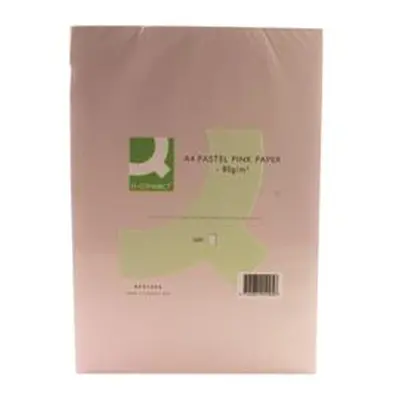 Q-Connect Pink A4 Copier Paper 80gsm Ream (Pack of 500) KF01095