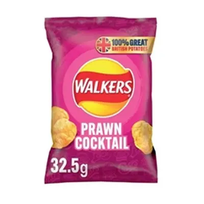 Walkers Prawn Cocktail Crisps 32.5g (Pack of 32) 122003