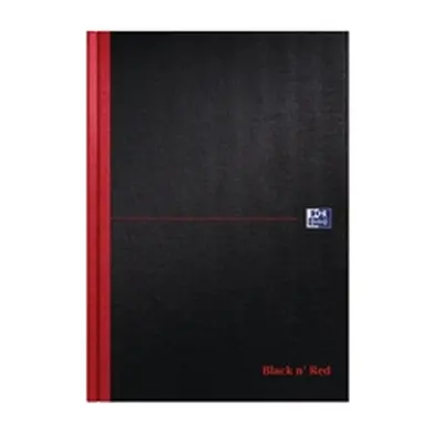 Black n' Red Casebound Hardback Notebook Ruled A4 (Pack 5) Plus 2 FOC