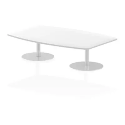 Italia 1800mm Poseur High Gloss Table White Top 475mm High Leg