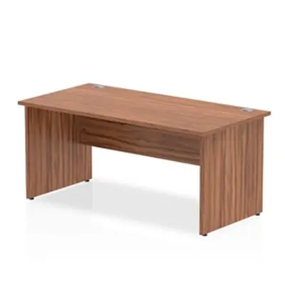 Impulse Panel End 1600 Rectangle Desk Walnut - I000417