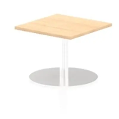 Italia 600mm Poseur Square Table Maple Top 475mm High Leg