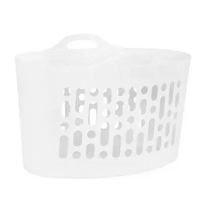 Wham White Flexi-Store Laundry Basket 50 Litre