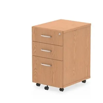 Impulse Under Desk Pedestal 3 Drawer Oak - I001660