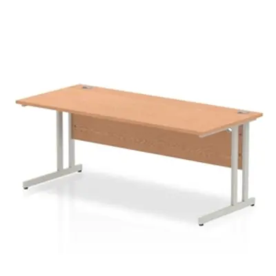 Impulse Cantilever 1800 Rectangle Desk Oak - I000809