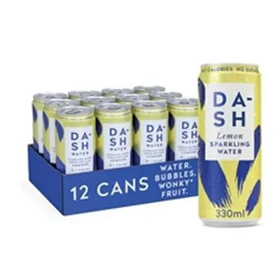 Dash Lemon Sparkling Water 330ml (Pack of 12) DBL003