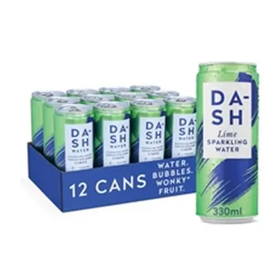 Dash Lime Sparkling Water 330ml (Pack of 12) DBL007