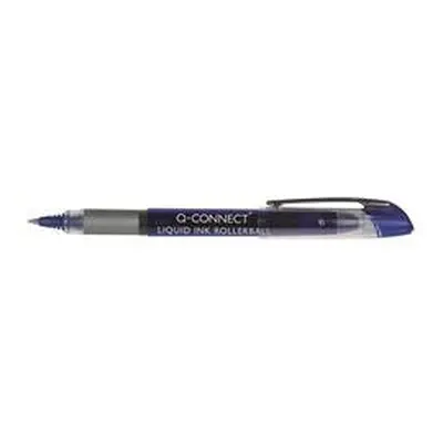 Q-Connect Liquid Ink Rollerball Pen Fine Blue (Pack of 10) Ref KF50140