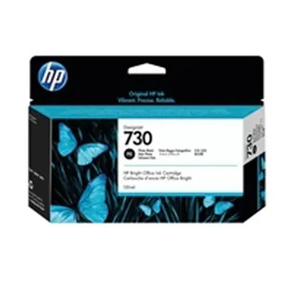 HP 730 DesignJet Ink Cartridge 130-ml Black P2V67A