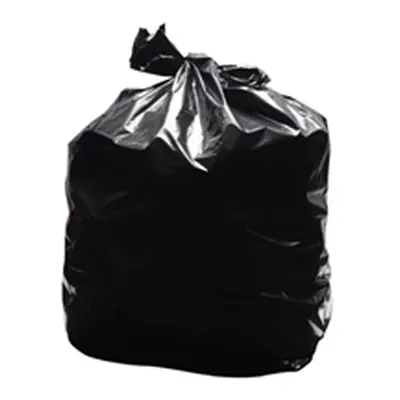 2Work Light Duty Refuse Sack Black (200 Pack)