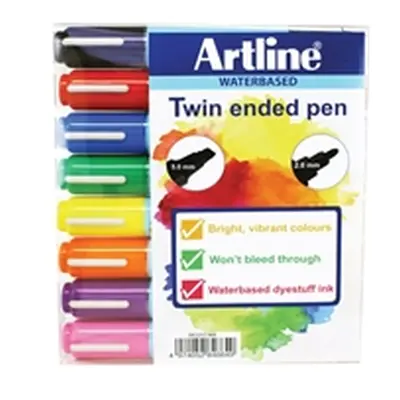 Artline 2-in-1 Flipchart Marker Assorted (8 Pack)