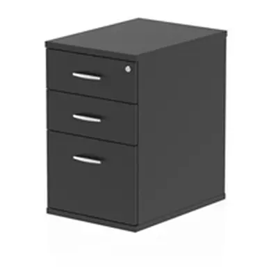 Impulse 600mm Deep Desk High Pedestal Black