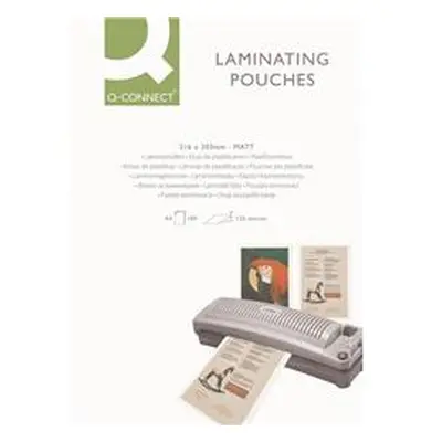 Q-Connect Matt A4 Laminating Pouch 250 Micron (Pack of 100)