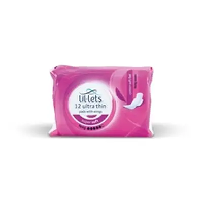 Lil-Lets Supersoft Sanitary Pads Long Ultra with Wings x12 (Pack 24)