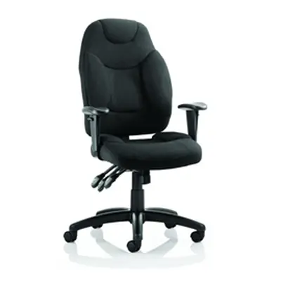 Galaxy Task Operator Chair Black Fabric With Arms - OP000