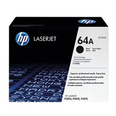 HP 64A Black Original LaserJet Toner Cartridge (CC364A)