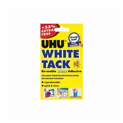 UHU White Tack 62g With 33pc Extra Free (Pack of 12) 210986000