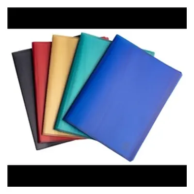 Exacompta OPAK Recycled Display Book 30 Pockets A4 Assorted (Pack 5)