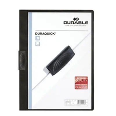 Durable Duraquick Clip Folder PVC for 20 Sheets A4 Black - 2270/01