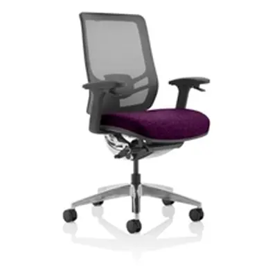 Ergo Click Bespoke Fabric Seat Tansy Purple Black Mesh Back