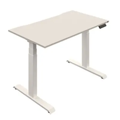 Okoform Dual Motor Height Adjustable Desk White / White Frame 1600X800