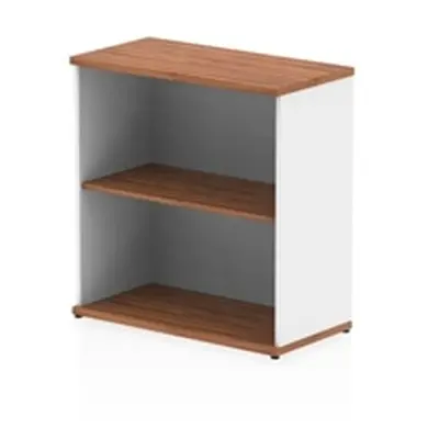 Impulse 800mm Bookcase Walnut and White