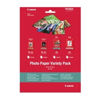 Canon Photo Paper Variety Pack and 10x15cm (Pack of 20) 0775B079