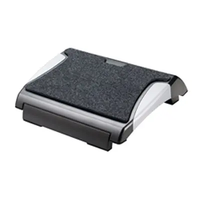 Q-Connect Ergonomic Foot Rest Black/Silver Ref KF20075