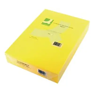 Q-Connect Bright Yellow Coloured A4 Copier Paper 80gsm Ream - KF01426