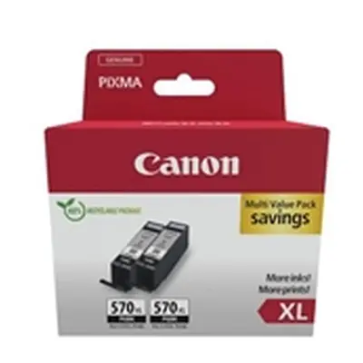 Canon PGI-570XL Inkjet Cartridges High Yield Twin Pack Black 0318C010