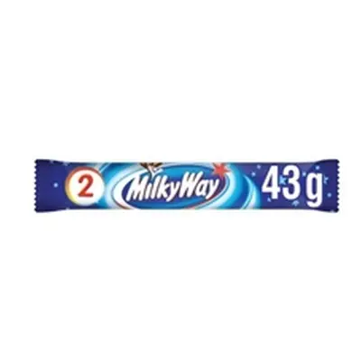 Mars Milky Way Nougat + Milk Chocolate Snack Bar 43g (Pack of 28)