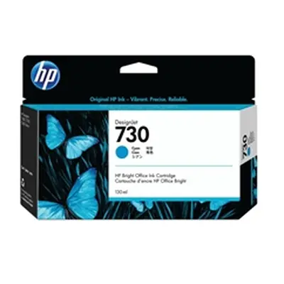 HP 730 DesignJet Ink Cartridge 130-ml Cyan P2V62A