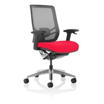 Ergo Click Bespoke Fabric Seat Bergamot Cherry Black Mesh Back