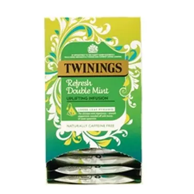 Twinings Double Mint Tea Bags 15 Individually Wrapped (Pack 4) F16868