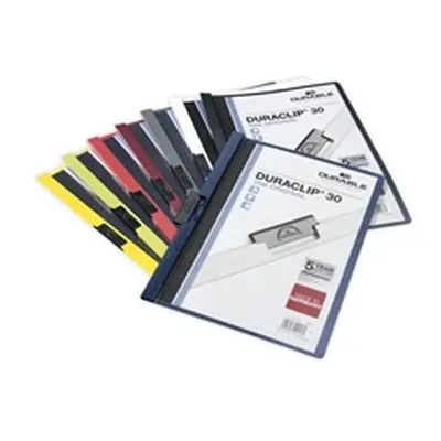 Durable Duraclip Folder PVC Clear Front 3mm [Pack 25] - 2200/00