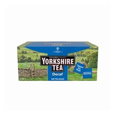 Yorkshire Tea Decaffeinated Tagged And Enveloped Bags (Pack of 200)