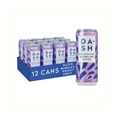 Dash Blackcurrant Sparkling Water 330ml (Pack of 12) DBL001