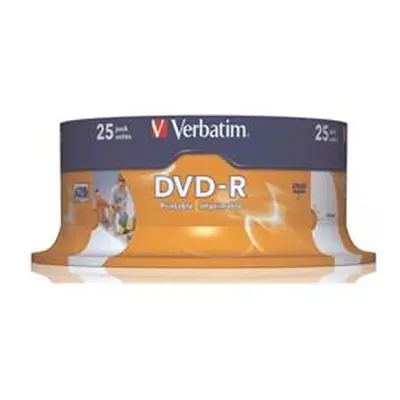 Verbatim 4.7GB 16x Speed Spindle DVD-R (25 Pack)