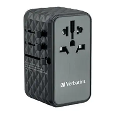 Verbatim UTA-06 GaN III Universal Travel Adapter Black 32121